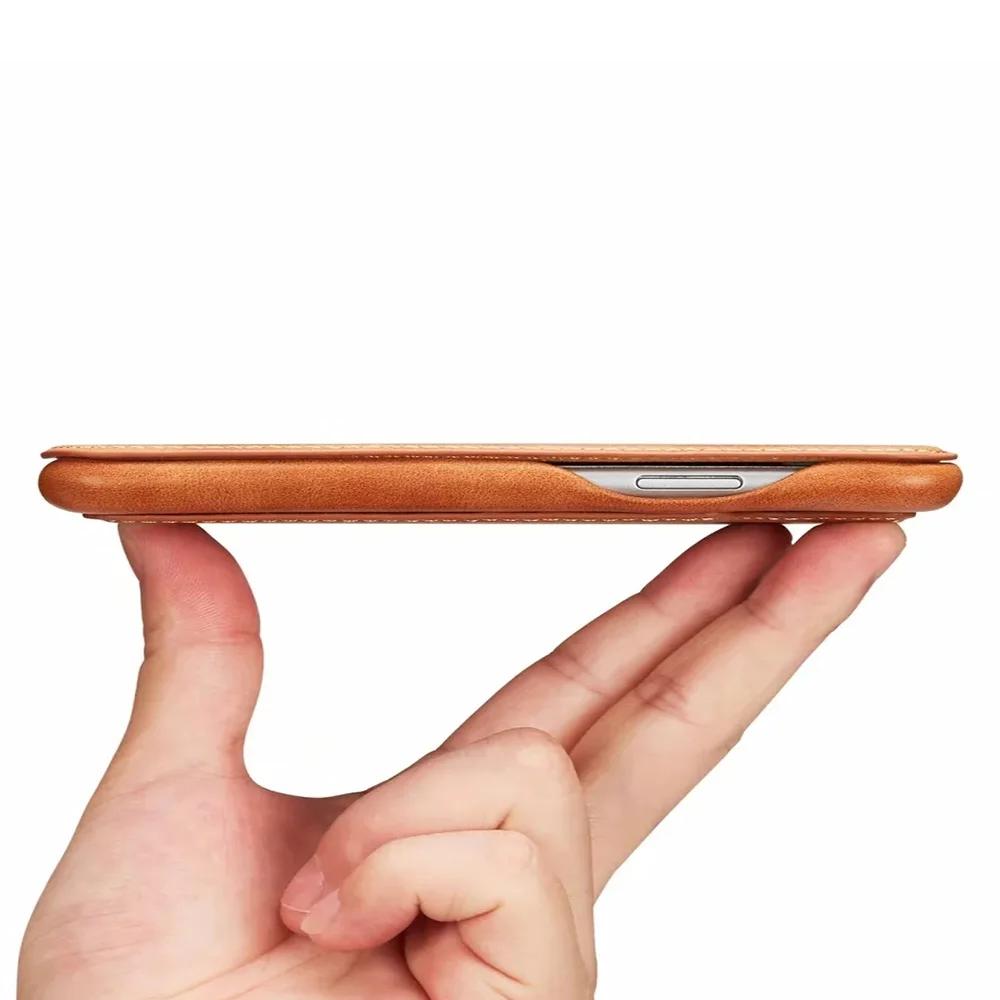 Роскошный кожаный чехол-книжка для Samsung S25 Ultra S24 Plus S22 S21 FE Note20 A53 A72 A52 A12 A54 5G Магнитный кошелек Бизнес-чехол
