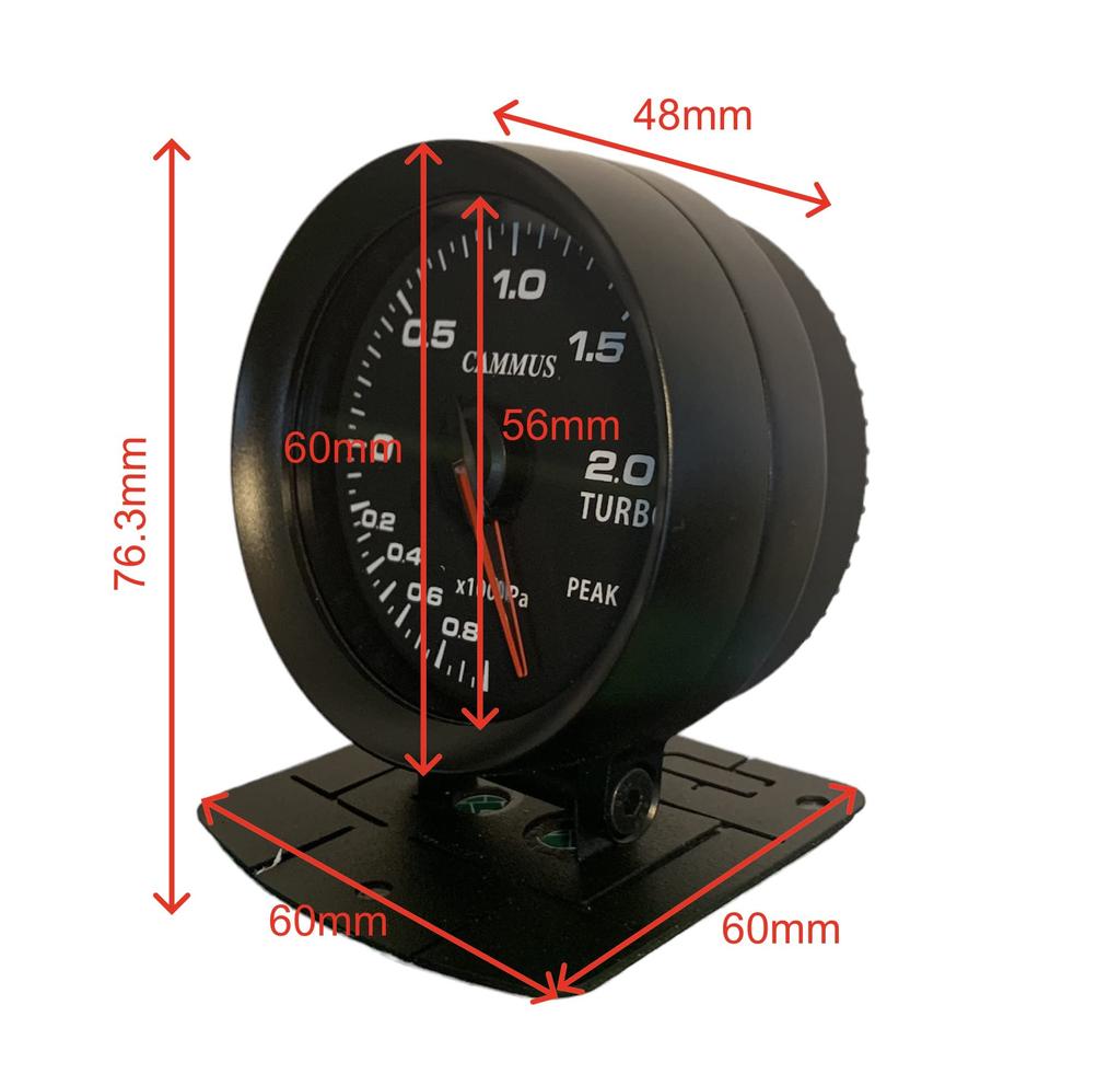 Датчик наддува CAMMUS, 60 мм, OBD2, с функцией смены цвета (Mazda)