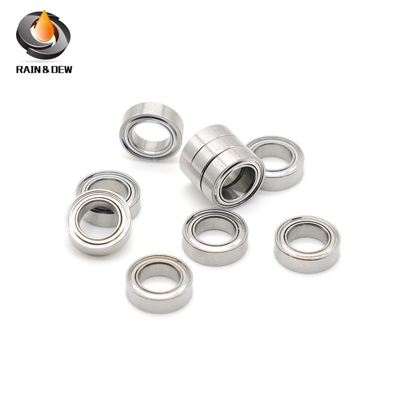 10Pcs 4X7X2 mm Bearing SMR74ZZW2 ABEC-7 Stainless Steel Ball Bearing Miniature MR74ZZ