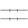 Sliding Door Hardware Set 427 cm Steel Black