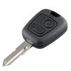 Для PEUGEOT 206, 2 кнопки, Умный пульт дистанционного управления, Ключ от машины со встроенным чипом и батареей, Частота: 433MHz