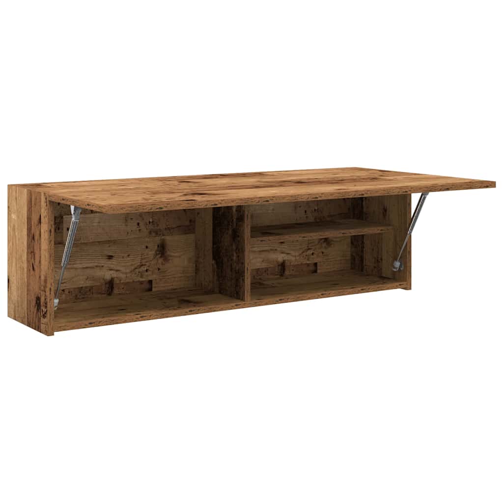 Bathroom Wall Cabinet Reclaimed Wood Look 100x25x30 cm Engineered Wood