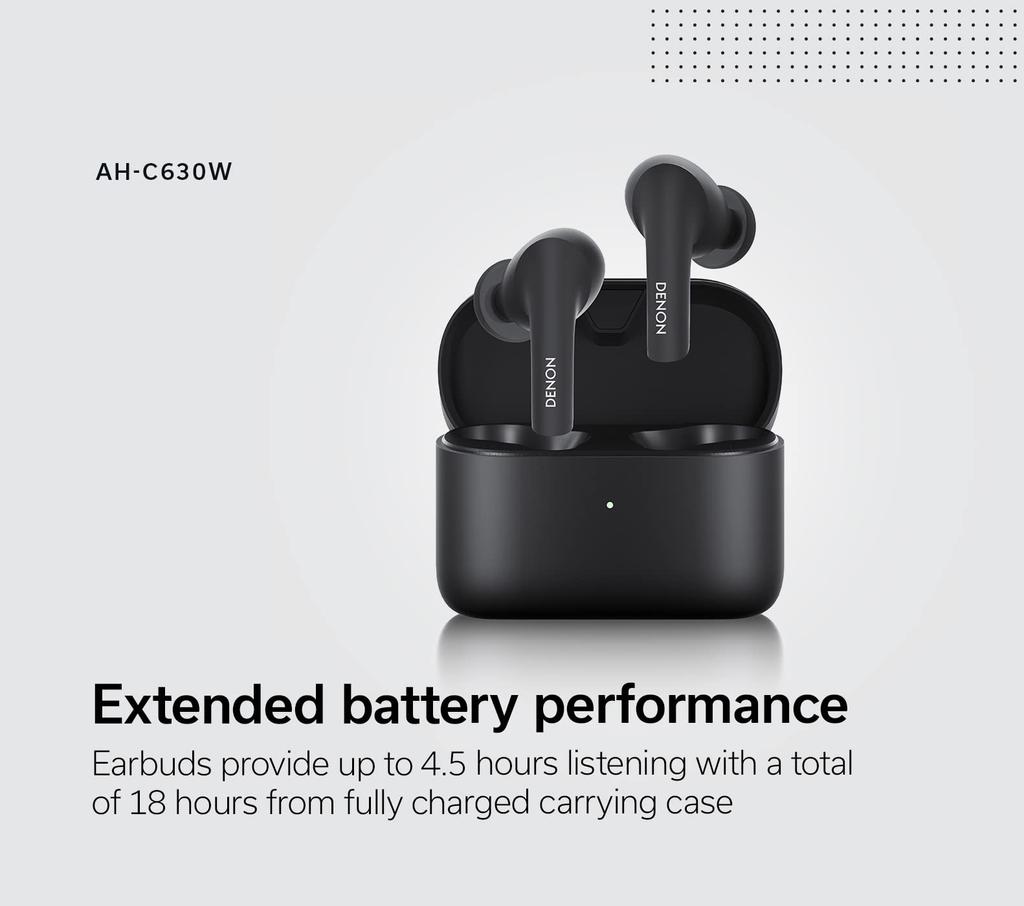 Denon AHC630W Completely Wireless Headphones White AHC630WWTEM In-ear