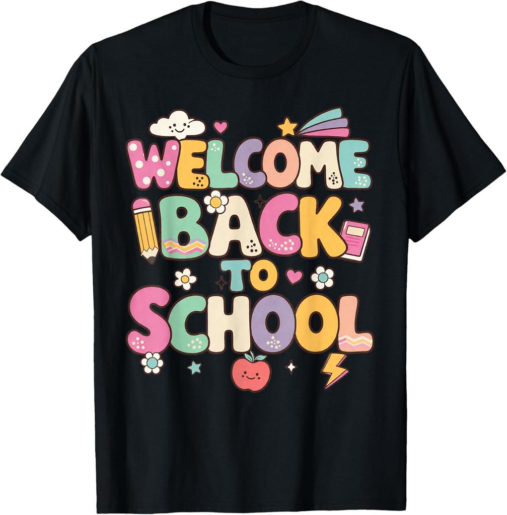 Welcome Back to School 2026 Teachers Students First Day Cute T-Shirt