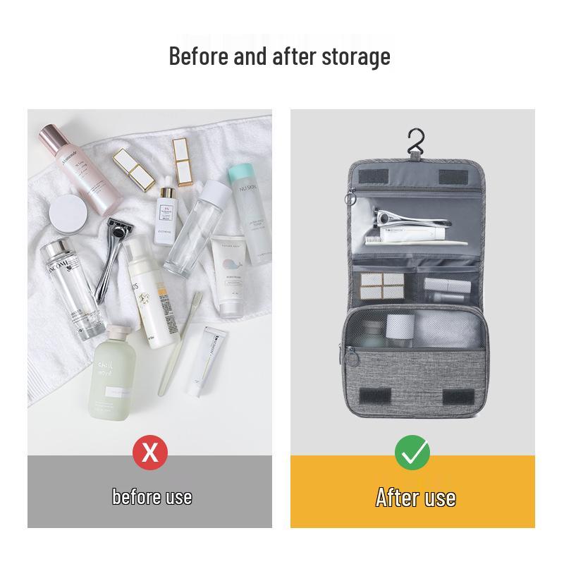 Вместительная подвесная сумка для путешествий и деловых поездок: Раздельное мытье, сушка и сушка для мужчин и женщин.