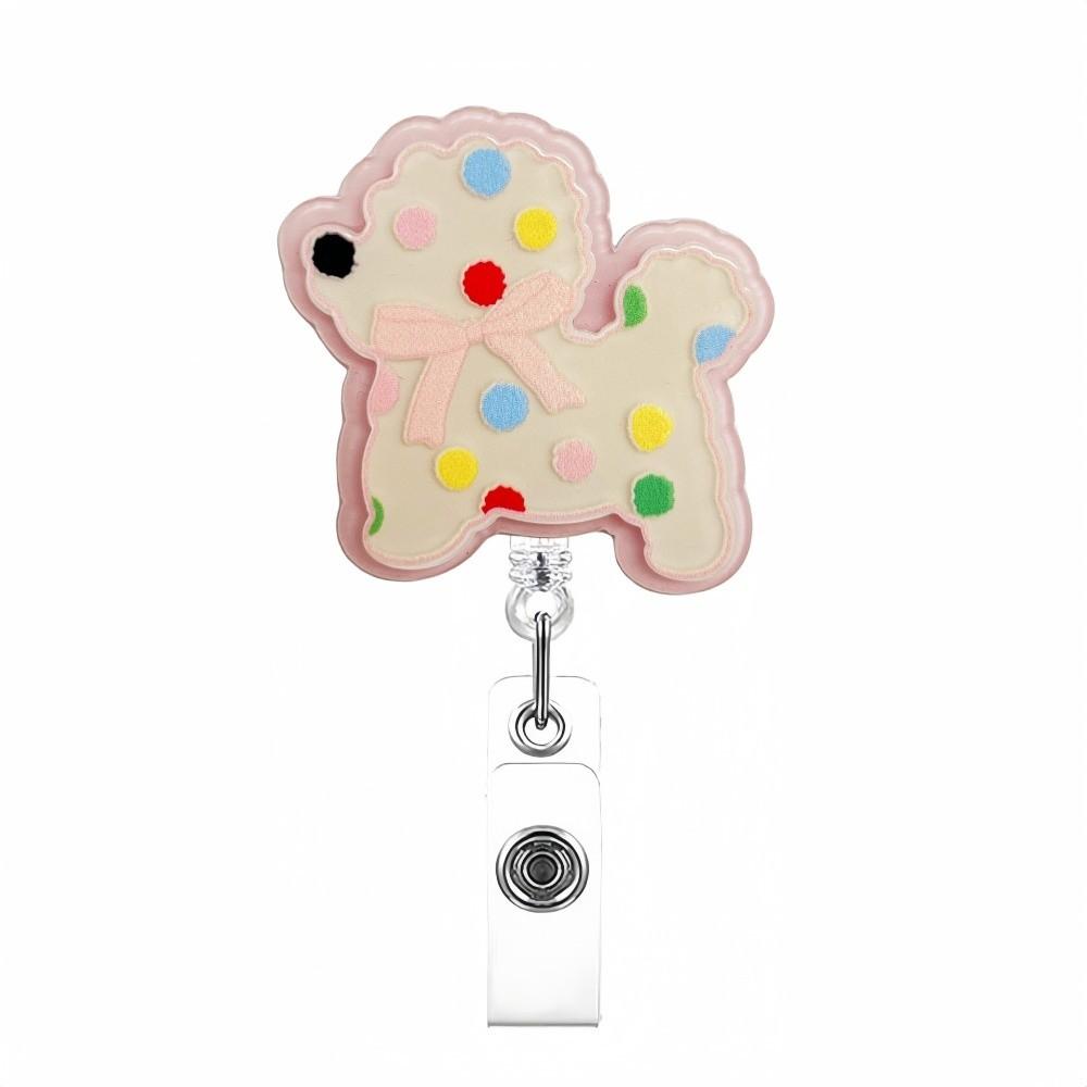 Acrylic Badge Reel Clip Retractable Nurse Badge Reel Work Card ID Badge Holder Name Holder