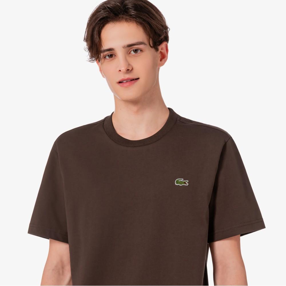 Lacoste Мужская базовая футболка с круглым вырезом и коротким рукавом TH380E-56G3LA