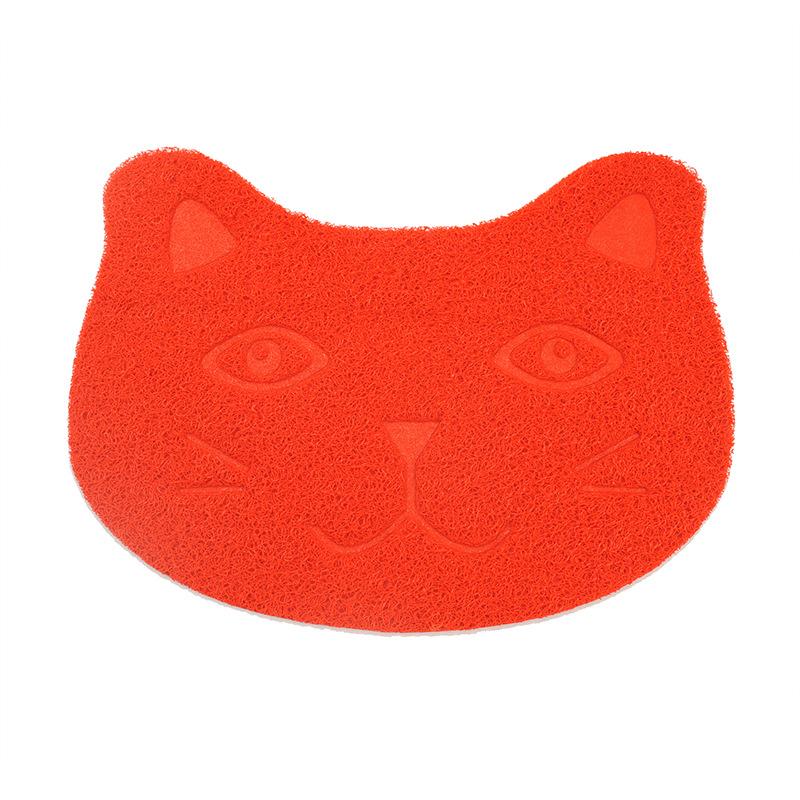 Водонепроницаемый коврик для туалета для домашних животных, высокоэластичный волоконный кошачий слой, маленький котенок, лицо, узор лапы, продукт для домашних животных, туалетный коврик для кошек