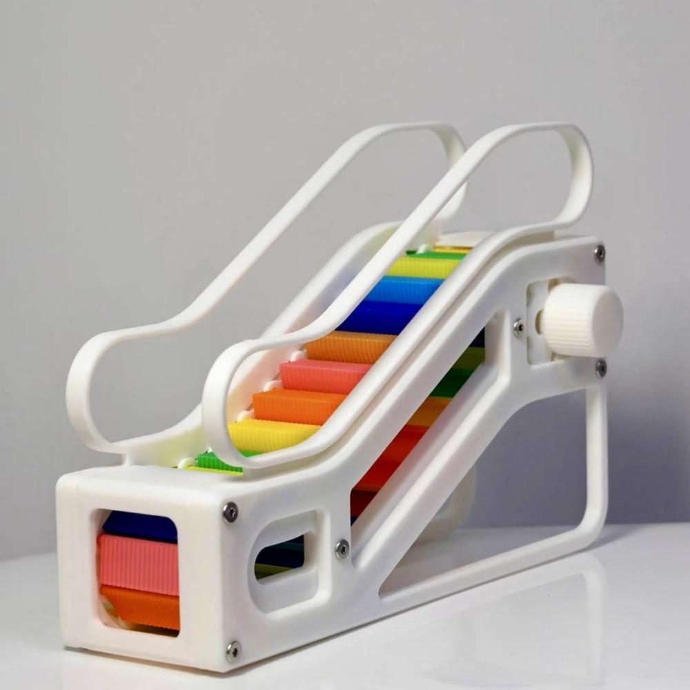 Manual Version 3D Printed Elevator Home Decoration 3D Printed Escalator Desk Accessories