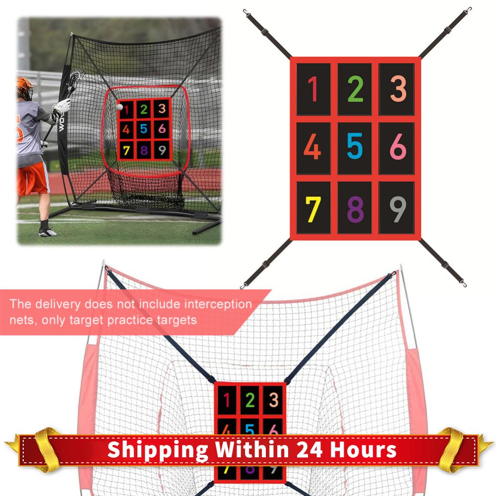9-Section Numbered Strike Zone Target (No Net) Adjustable Pitching Target Pitcher Accuracy Training Aids for Baseball & Softball