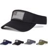 Унисекс с вышивкой американского флага, регулируемая солнцезащитная кепка с пустым верхом, бейсболка для гольфа, весна-лето, для спорта на открытом воздухе, для путешествий, для женщин и мужчин