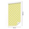 Geometric Pattern Wallpaper Cream and White for Living Room and Bedroom 50x1000