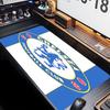 Премиум-коврик для мыши Chelsea FC с прошитыми краями, Нескользящая основа, Прочный резиновый материал, для рабочего стола и игр, Отличный подарок