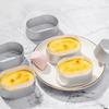10Pcs Aluminum Zinc Zinc Alloy Cheesecake Mold High-temperature Mousse Cake Ring Oval Baking Pans  Egg Tart