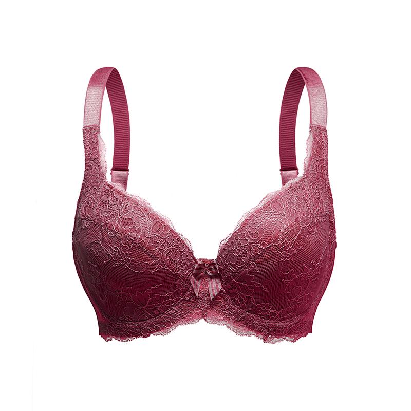 Сексуальный кружевной женский бюстгальтер больших размеров на косточках, бюстгальтер с эффектом пуш-ап, женское белье Femme