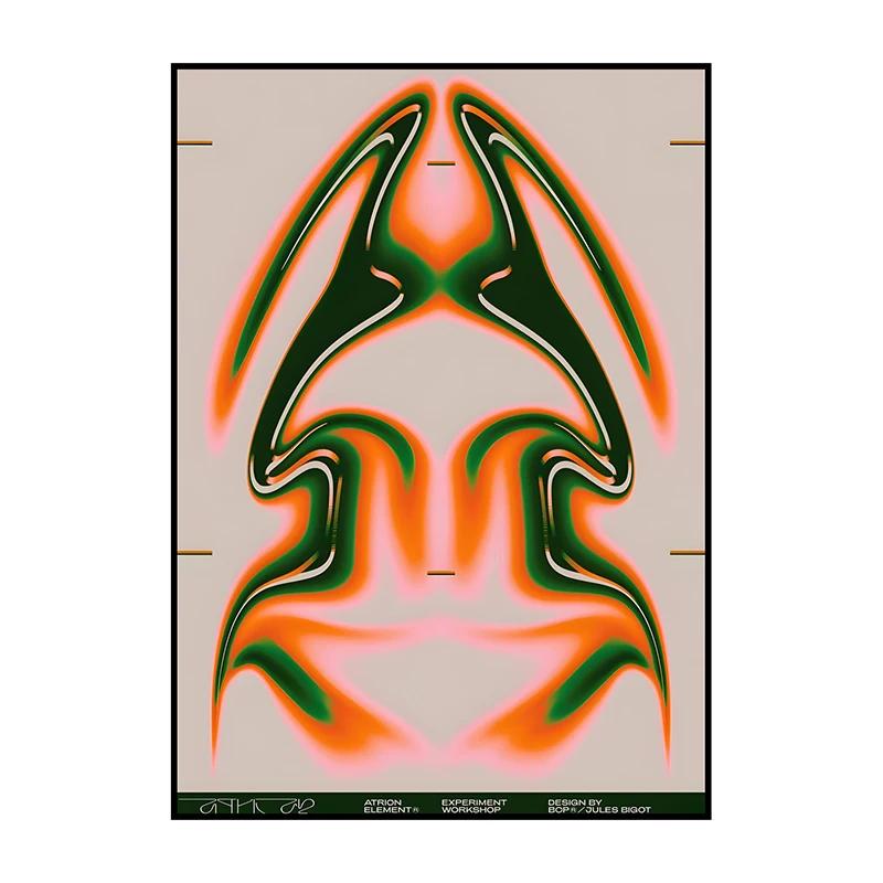 Vintage Abstract Classic Art Poster Print Time & Space Canvas Painting Wall Art Picture for Modern Room Bedroom Home Decoration