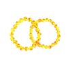Women's Charm Fashion Amber Bangle Natural Stretch 8MM Elastic Bracelet Bead Round