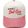 Diet Coke Embroidery Color Matching Truck Driver Baseball Cap Fun Men's and Women's Casual Shade Dad Hat