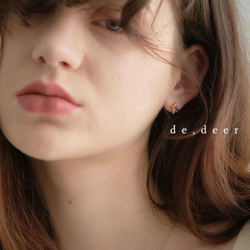 de,deer Ancre Natural Topaz Earrings [2103E010]