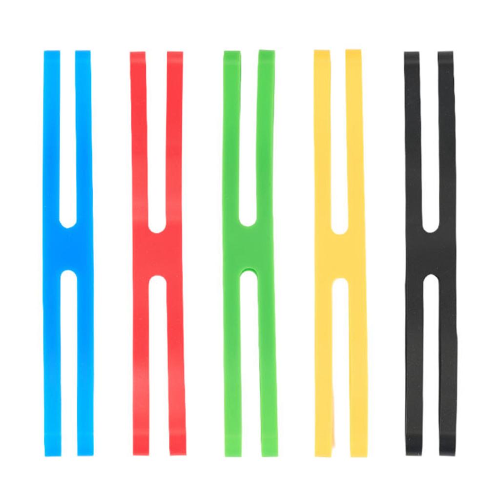 5 шт. силиконовых резинок H-band, резинки разных цветов, эластичные резиновые ленты для обертывания и упаковки сумок