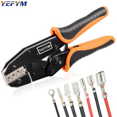 Инструмент для обжима открытых неизолированных клеммных гнезд, 20-10AWG (0,5-6 мм²) обжимной инструмент с храповым механизмом, обжимной инструмент для клемм проводов HX-03B