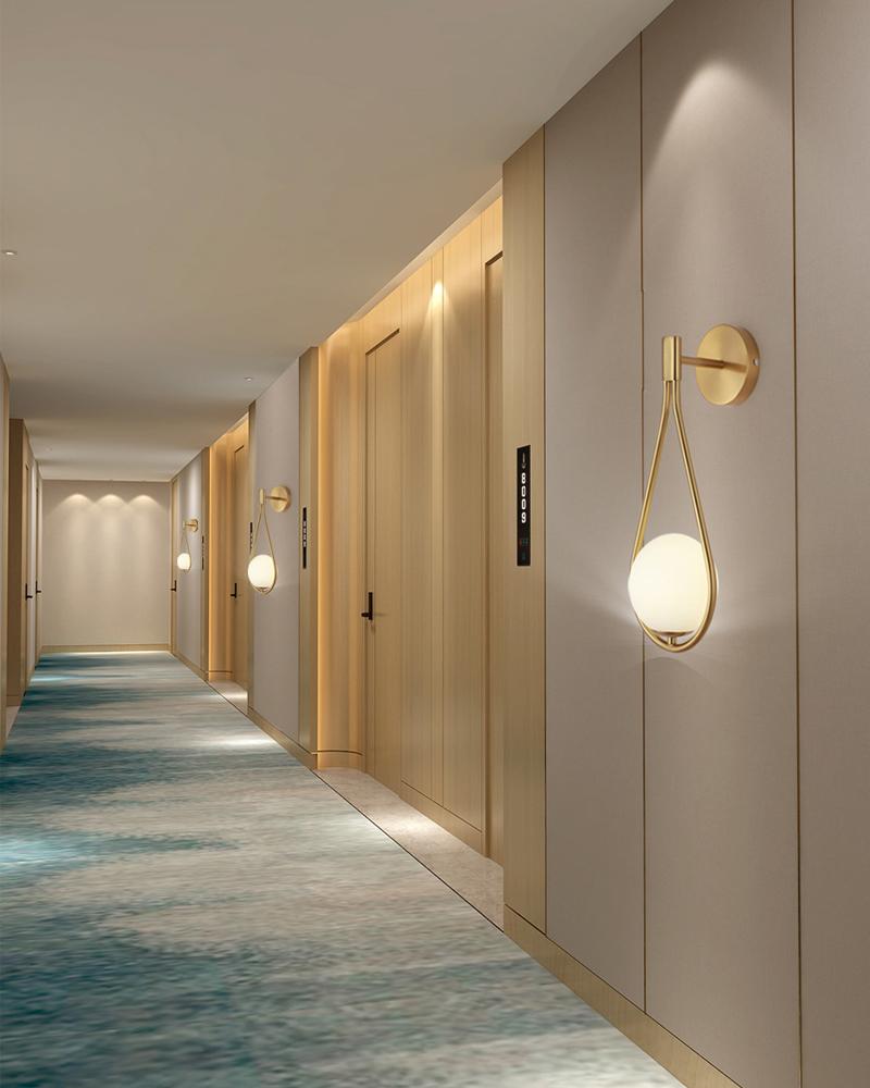 Внутренние светодиодные настенные светильники, настенные светильники для спальни, гостиной, настенное бра из матового стекла для коридора, прохода