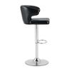 Set of 2 Bar Stools with Backrest, Height Adjustable, 360 degrees Swivel with Large Base & Footrest, Kitchen Stool for Bar Counter (Chairs Only)