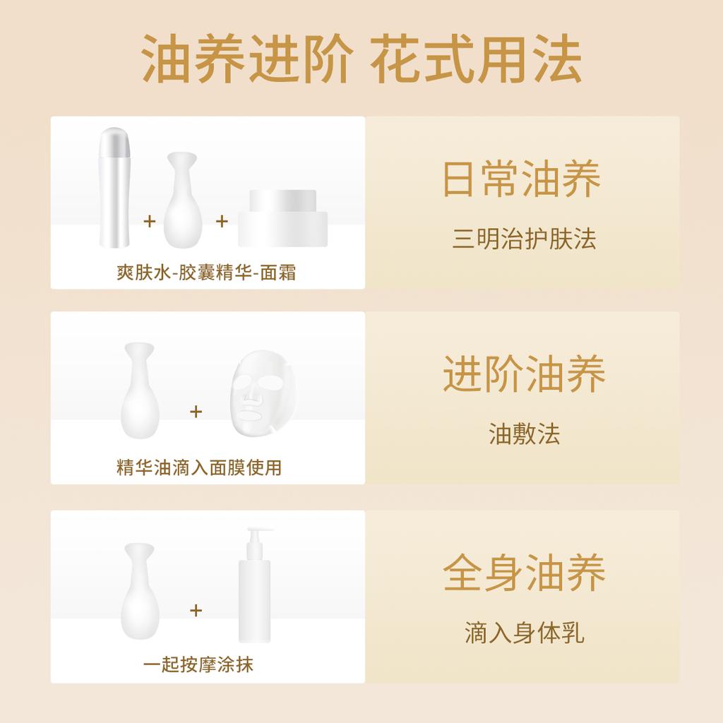 Dr. Hztone+whitening and brightening cream+sheep placenta element fullerene capsule essence oil