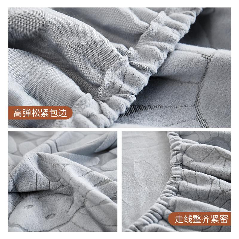 Headboard Covers, Stretch Bed Headboard Slipcover, Dustproof Protector Cover for Linen Fabric Tufted Upholstered Headboard