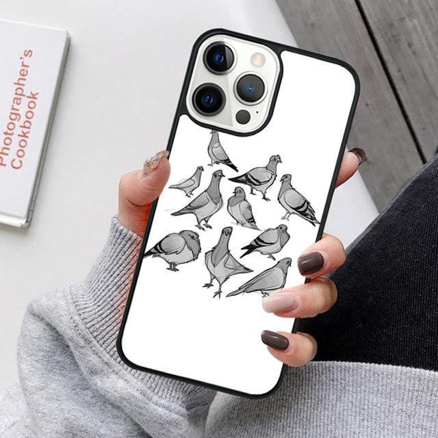Pigeons Doves Bird Birds Flock Animal Phone Cases Cover For iPhone 17 Air 16 16e 15 14 12 13 11 Pro MAX apple Plus