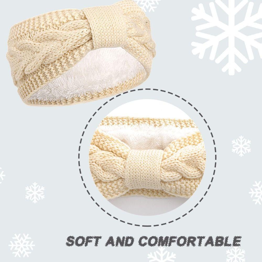 Вязаный Крючком Тюрбан Утепляющий На Уши Зимние Женские Повязки На Голову Девочки Резинка Для Волос
