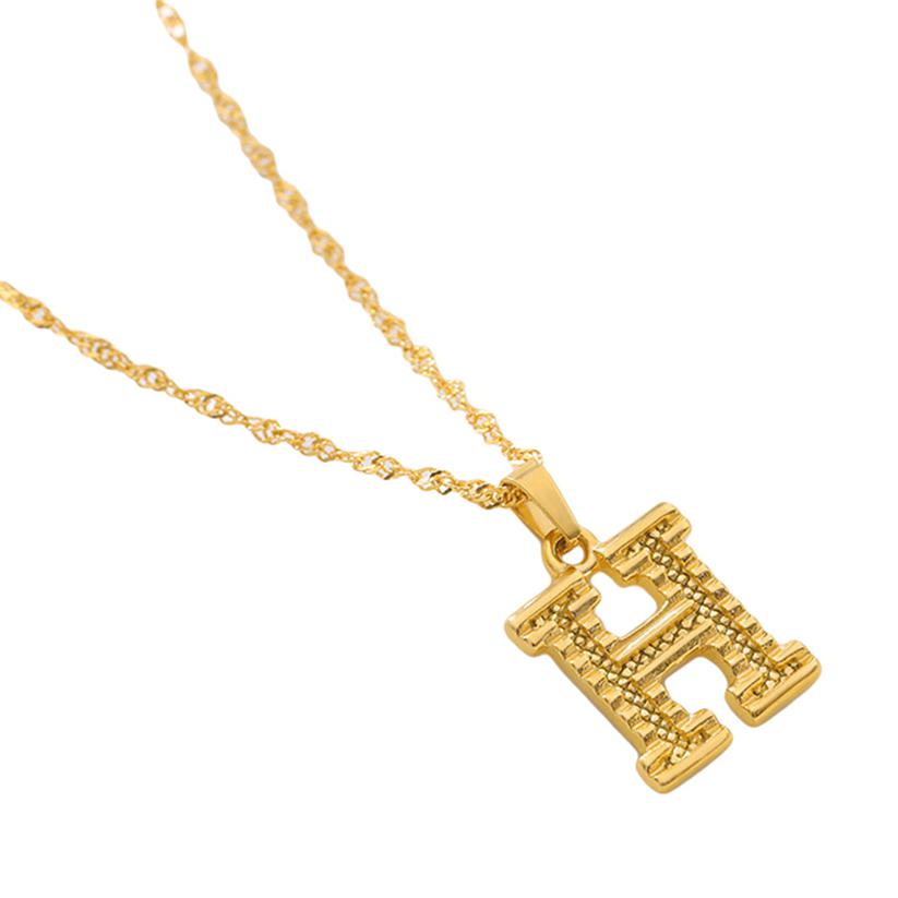 Женское ожерелье с подвеской, ожерелье с начальной буквой, ожерелье-цепочка с подвеской