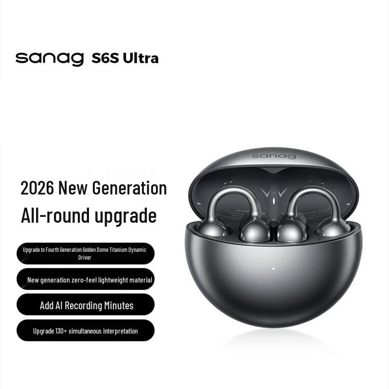 Спортивные Bluetooth-наушники Sanag S6S Ultra с открытой конструкцией
