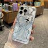 Airplane Map Printed Transparent Hard Phone Case For Apple Iphone Series