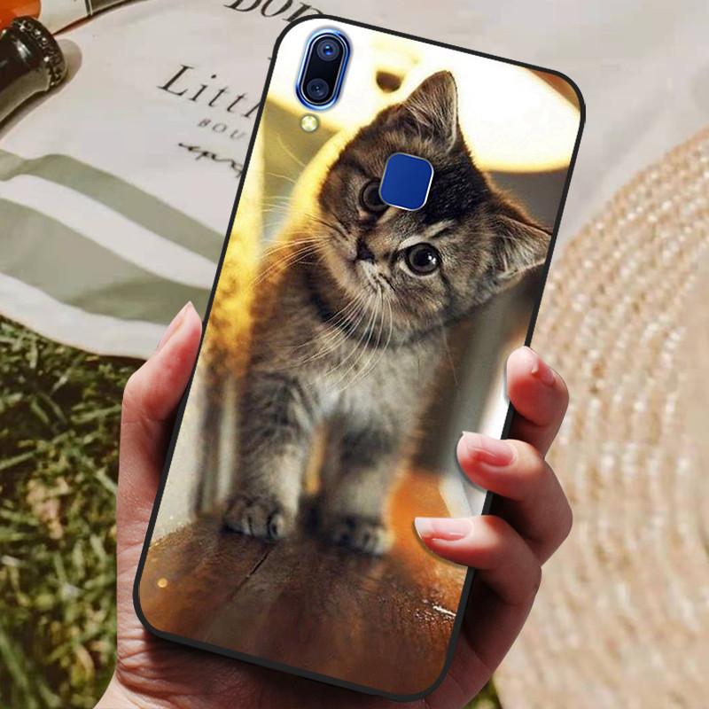 Для чехла Vivo Y93 Lite Чехол Силиконовый Мультяшный Расписной Мягкий ТПУ Задняя Крышка Для Vivo Y91 Y95 Y93 Lite Чехол Y 91 Чехлы для Телефона Capas