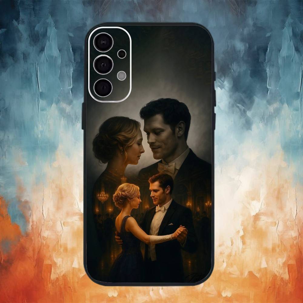 Чехол для телефона V-Дневники вампира для Samsung S25, S24, S21, S22, S23, S30, Ultra, S20, Plus, Fe, Note, 10, 9, 5G Черный