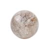 Eigado Rutilated Quartz Red Rutilated Good Work Power Amulet Sphere, 25mm, 21.7g, Quartz, Fortune, Luck, Stone,