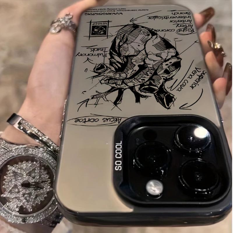 Премиальный графический чехол для телефона iPhone 15 14 13 12 11 x XR Xs SE2 SE 8 7 plus pro Max mini Задняя крышка ПК