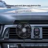 Автомобильный USB-вентилятор охлаждения с 3 скоростями, 5 В, 1 А, с регулируемым на 360 градусов выходным отверстием, 5-лопастной, низкий уровень шума, для автомобиля, грузовика, внедорожника, седана