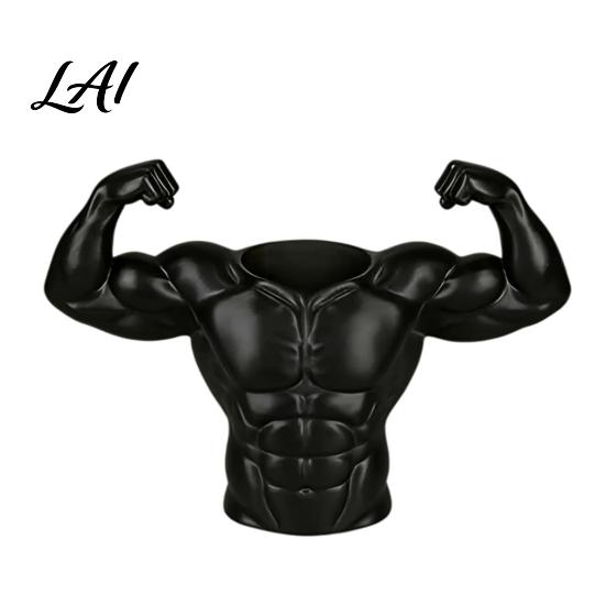Unique Fitness Pen Holder 3D Printed Holder Muscular Man Figure Creative Desk Organizer And Brush Storage Cup for Pens Makeup Brushes Funny
