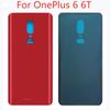 OnePlus 6 6T Back Battery Housing with Adhesive, 3D Glass Panel, Back Cover