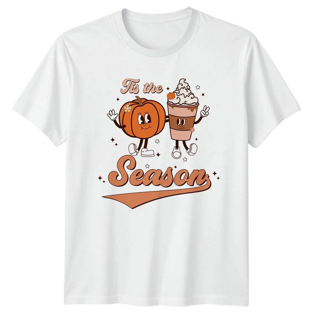 Tis The Season TShirt Pumpkin Spice Retro Fall Autumn Gift For Him And Her