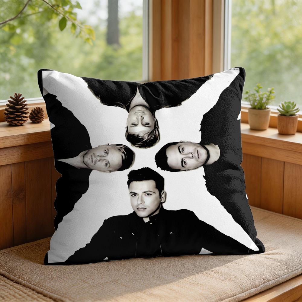 Cool WWestlife Band Cushion Cover Square Short Plush Pillow Case Living Room Sofa Home Decor Funda X