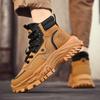 2024 Новые мужские ботинки Высокие мотоциклетные ботинки Модная кожаная обувь Повседневные уличные ботинки Ботильоны Мужские кроссовки Bota Masculina
