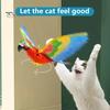 Simulation Bird Cat Toy Electric Hanging Flying Eagle/Parrot Toy Interactive Door Ceiling Swinging Animal Cat Teasering Toy for Indoor Cats
