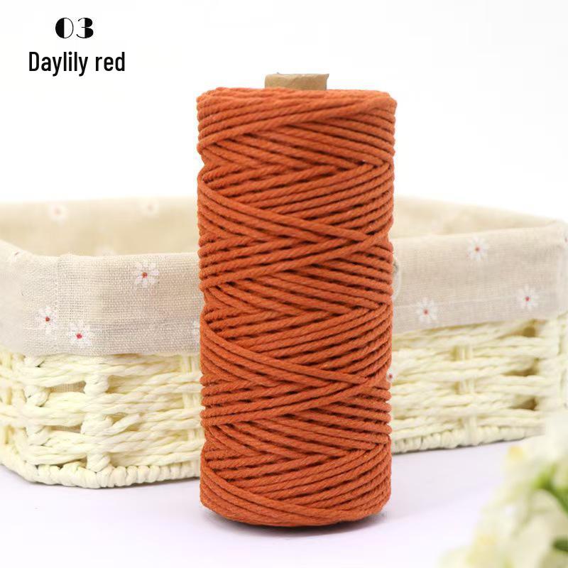 Хлопковый Канат Ручной Работы 2 мм для DIY Кошачьего Дерева и Поделок - 100 м