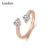 Классическое кольцо Lindon из медного сплава с цирконием, женские ювелирные изделия, свадебный подарок для вечеринки
