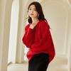 VICTORIA&VERA Women's Vintage Cable Knit Round Neck Sweater