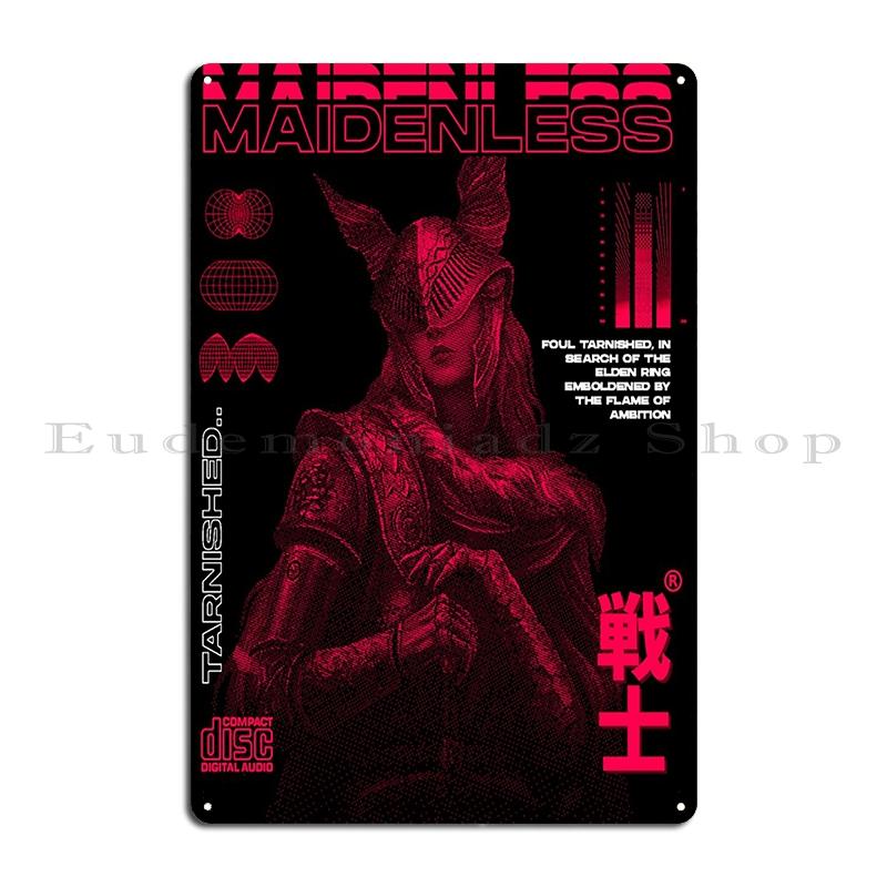 Malenia the Severed maidenless tarnished Metal Plaque Cave Classic Printing Designing Rusty Tin Sign Poster