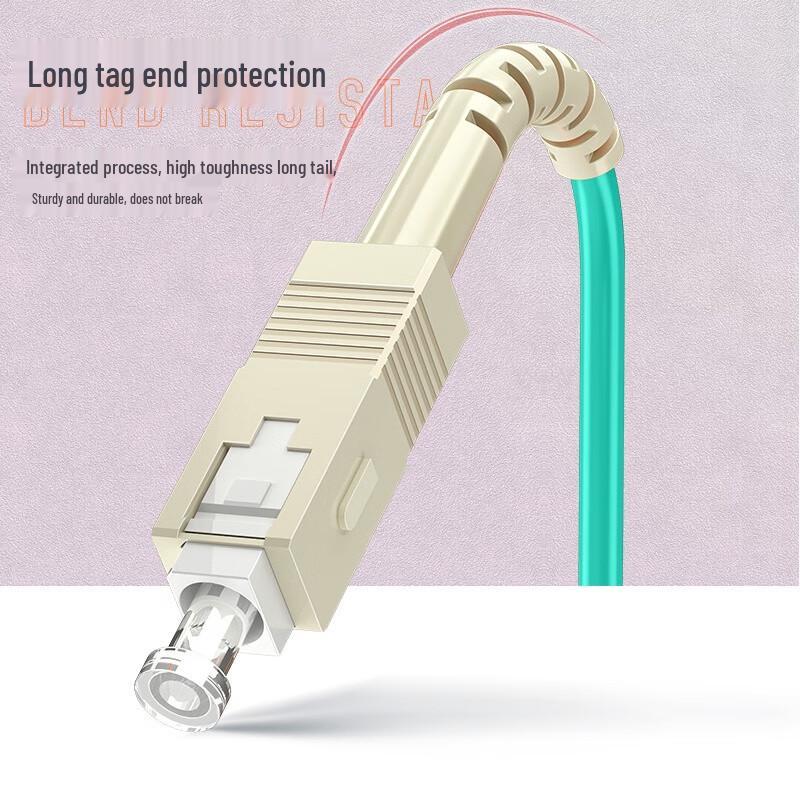 SAMZHE Armored LC-SC OM3 Multimode Fiber Optic Patch Cable